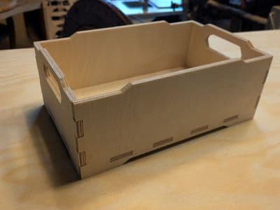 Stapelbare Box aus Holz